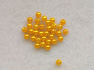 Perličky 6 mm - tm. žlutá