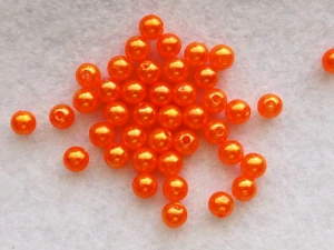 Perličky 6 mm - ostrá oranžová