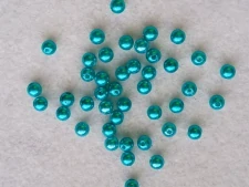 Perličky 6 mm - tyrkysová