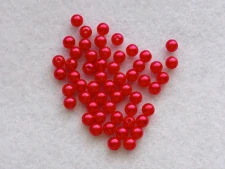 Perličky 6 mm - červená