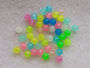 Perličky 6 mm - MIX, svítící ve tmě
