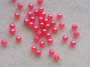 Perličky 6 mm - tm. růžová