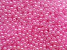 Perličky 6 mm - sv. růžová