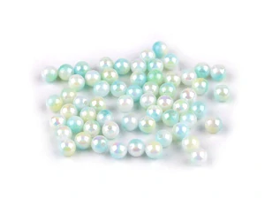 Perličky 6 mm - MERMAID, modrozelená