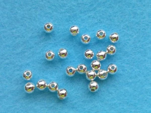 Perličky 6 mm - stříbrný pokov