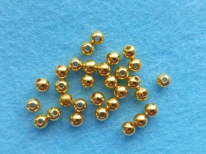 Perličky 6 mm - sv. zlatý pokov