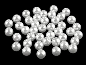 Perličky 8 mm - bílá
