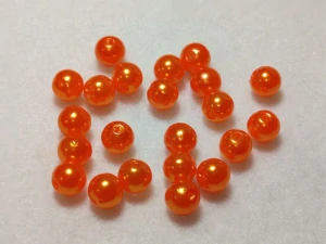 Perličky 8 mm - oranžová ostrá