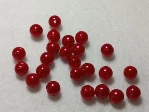 Perličky 8 mm - červená