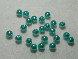 Perličky 8 mm - tm. tyrkysová
