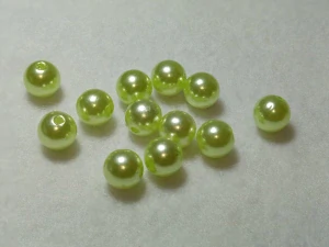 Perličky 10 mm - sv. zelená