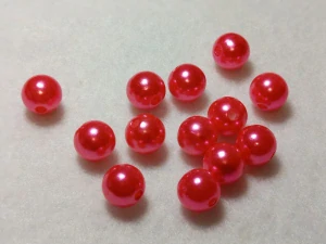 Perličky 10 mm - tm. růžová