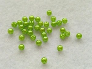 Perličky 5 mm - stř. zelená
