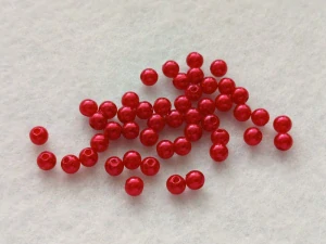 Perličky 5 mm - červená
