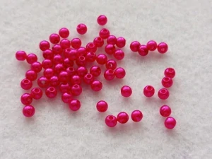 Perličky 4 mm - fuchsiová