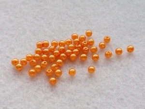 Perličky 4 mm - tm. žlutá