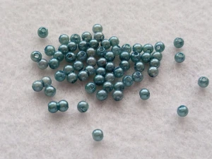 Perličky 4 mm - petrolejová