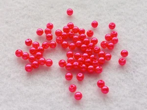 Perličky 4 mm - tm. růžová