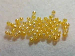 Perličky 4 mm - nejsv. žlutá