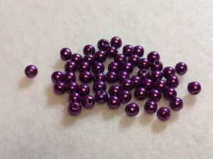 Perličky 4 mm - tm. fialová