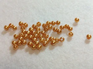 Perličky 4 mm - sv. hnědá