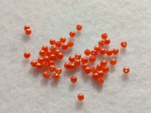 Perličky 3 mm - oranžová