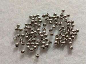 Perličky 3 mm - platinový pokov