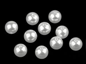 Perličky 12 mm - bílá