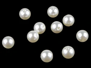 Perličky 12 mm - přírodní