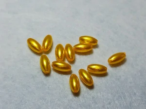 Olivka 12 x 6 mm - tm. žlutá