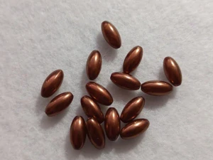 Olivka 12 x 6 mm - tm. hnědá