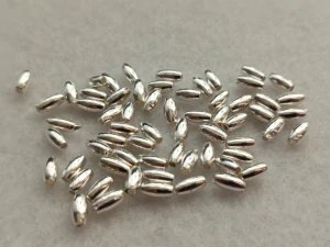 Rýže 6 x 3 mm - stříbrný pokov