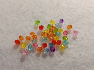 Broušená sluníčka 4 mm - barevný MIX