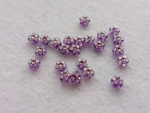 Dětské hvězdičky 7,5 mm - fialové