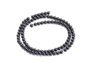 Achát černý 6 mm - Onyx 1 ks